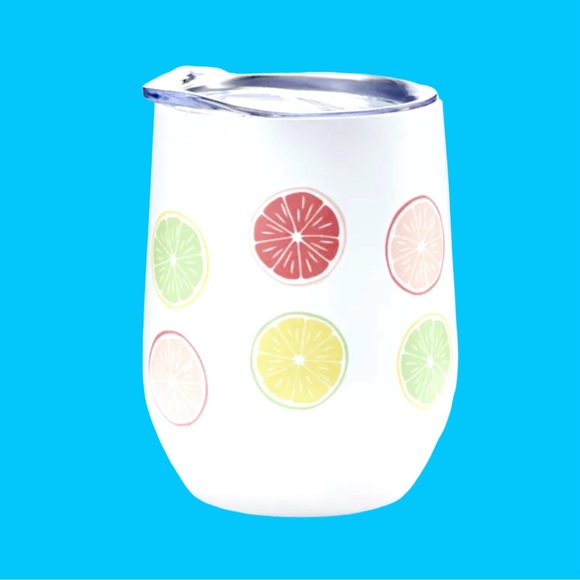 CHIC & TONIC Summer Citrus Wine Tumbler NIB - Picture 2 of 11